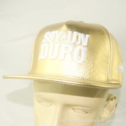 fashion snake leather embroidery snapback hats wholesale